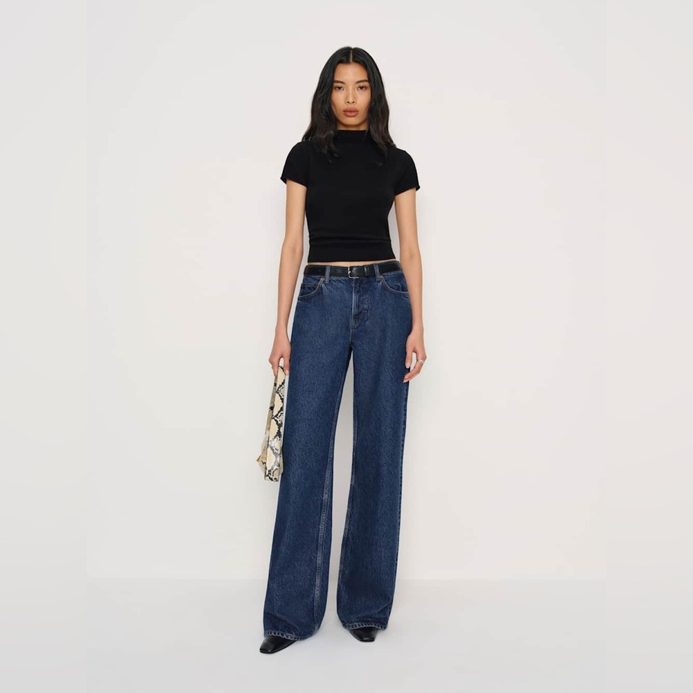 Reformation Cary low rise jeans in cleary - size 26